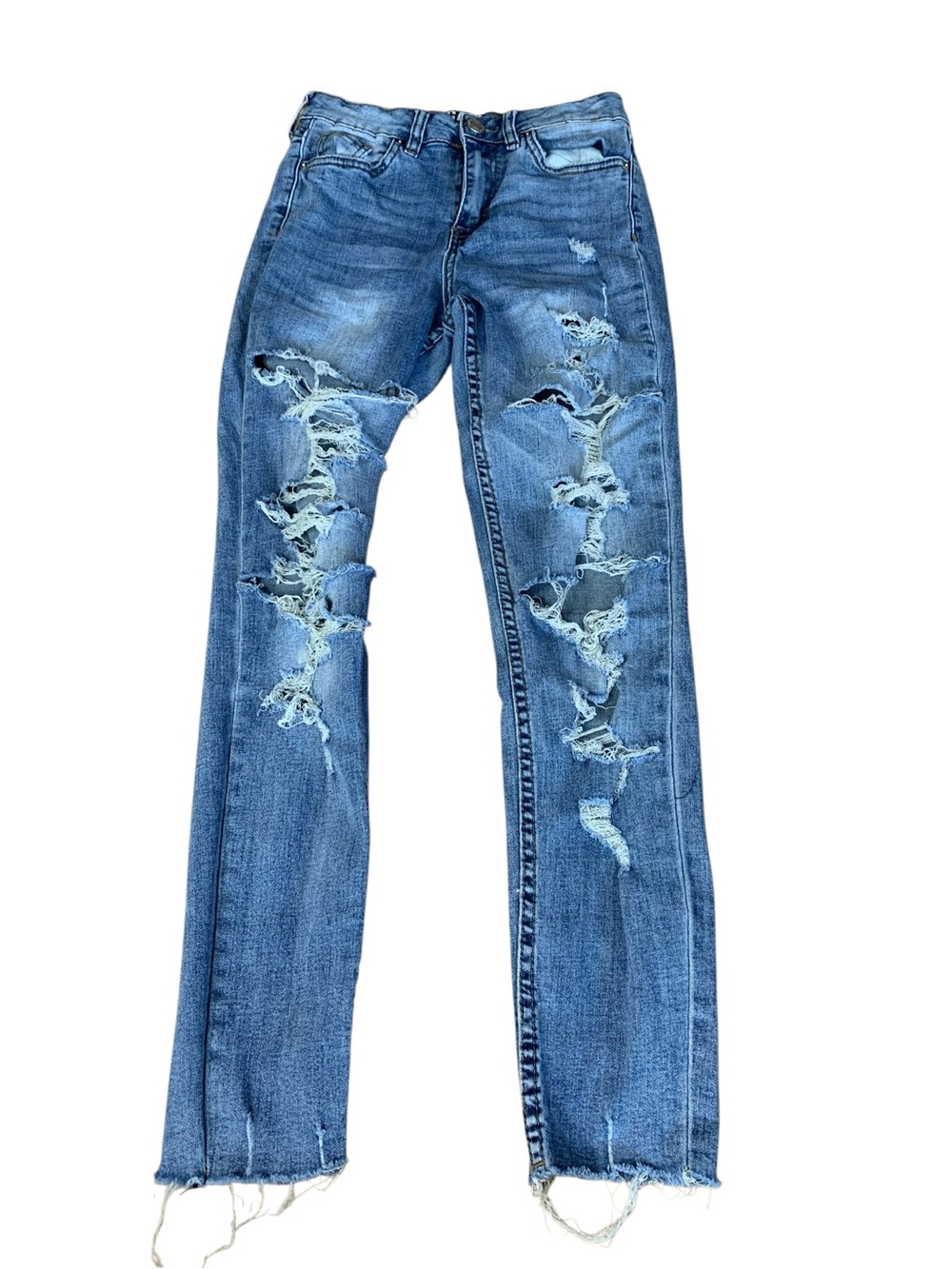 SWS Denim Co. Cali Ultra High Rise Distressed Skinny Jeans - Size 1